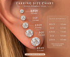 Vikchi Sonaire Aurelia small round brilliant-cut diamond stud earrings, 1ctw, 14kt gold setting with four-prong secure setting and screw-back closure.
